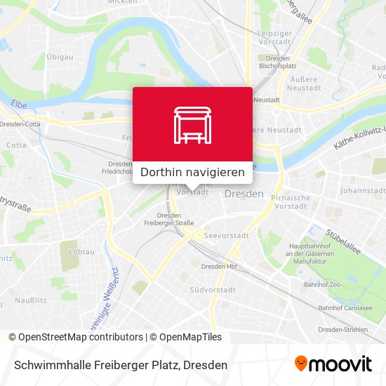 Schwimmhalle Freiberger Platz Karte