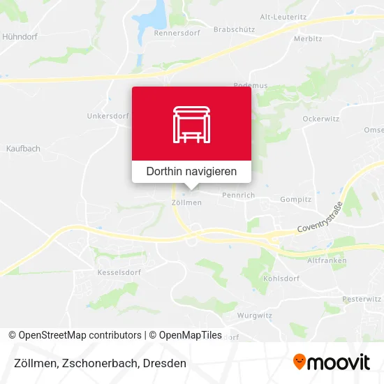 Zöllmen, Zschonerbach Karte