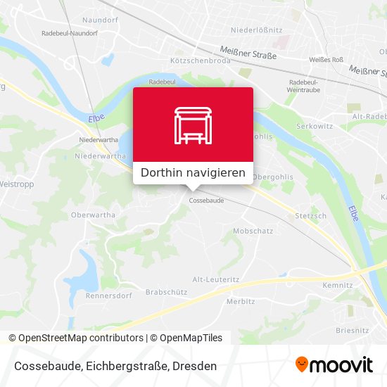 Cossebaude, Eichbergstraße Karte
