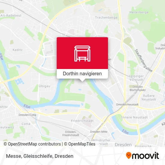 Messe, Gleisschleife Karte