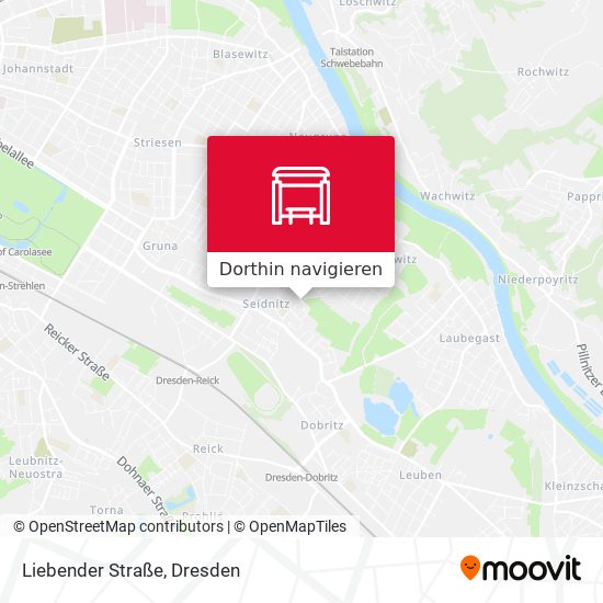 Liebender Straße Karte