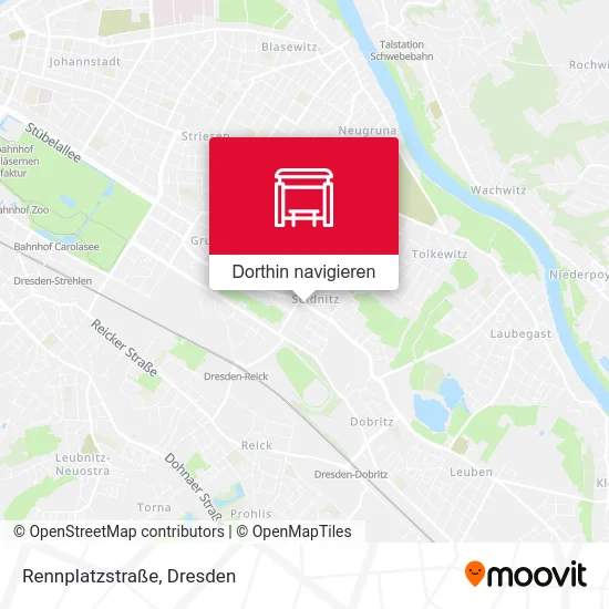 Rennplatzstraße Karte