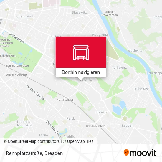 Rennplatzstraße Karte