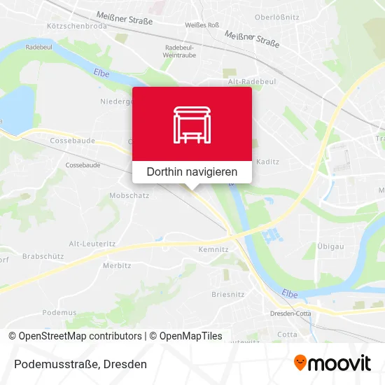 Podemusstraße Karte