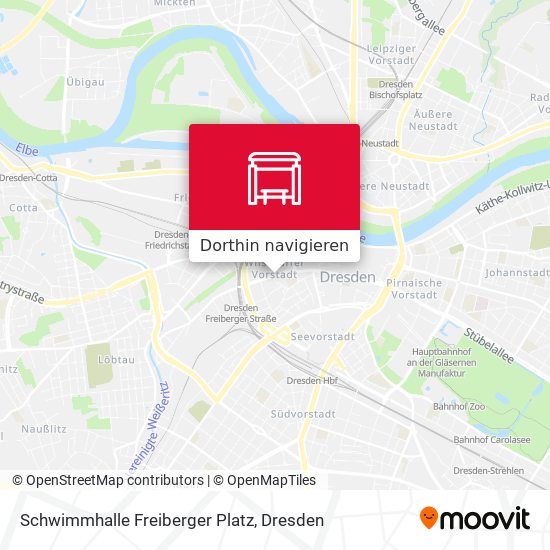 Schwimmhalle Freiberger Platz Karte