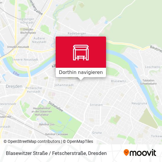 Blasewitzer Straße / Fetscherstraße Karte