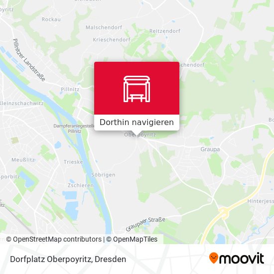 Dorfplatz Oberpoyritz Karte