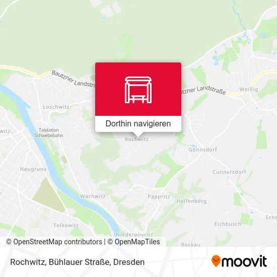 Rochwitz, Bühlauer Straße Karte