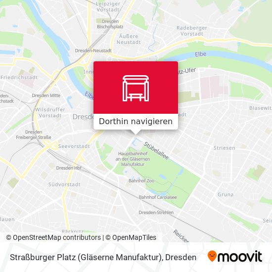 Straßburger Platz (Gläserne Manufaktur) Karte