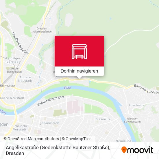 Angelikastraße (Gedenkstätte Bautzner Straße) Karte