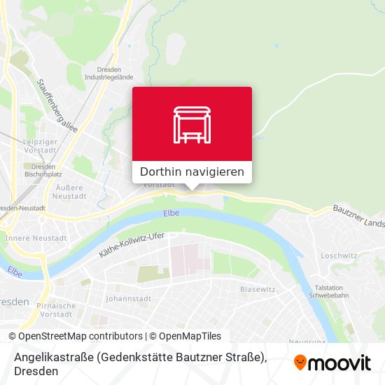 Angelikastraße (Gedenkstätte Bautzner Straße) Karte