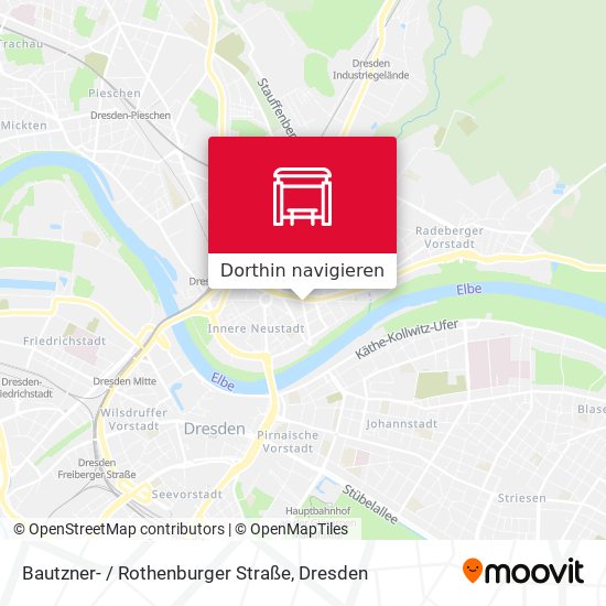 Bautzner- / Rothenburger Straße Karte