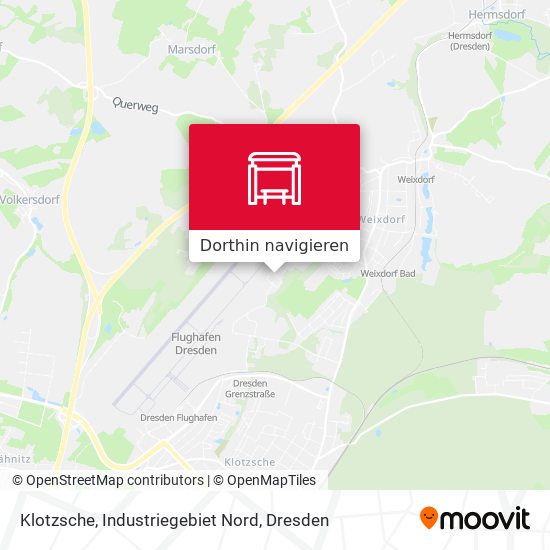 Klotzsche, Industriegebiet Nord Karte