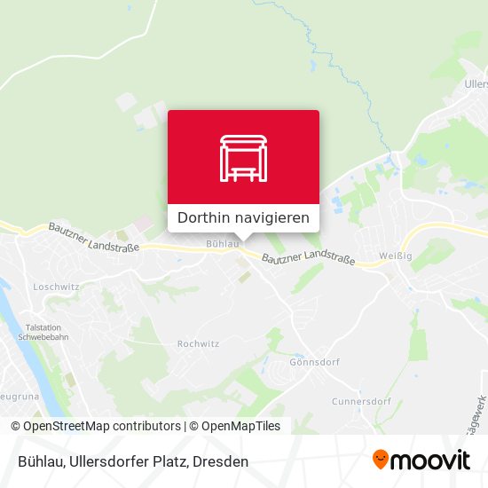 Bühlau, Ullersdorfer Platz Karte