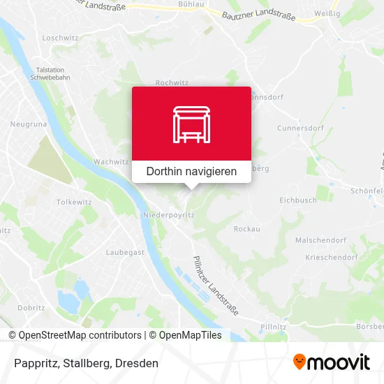 Pappritz, Stallberg Karte