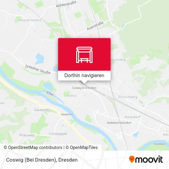 Coswig (Bei Dresden) Karte