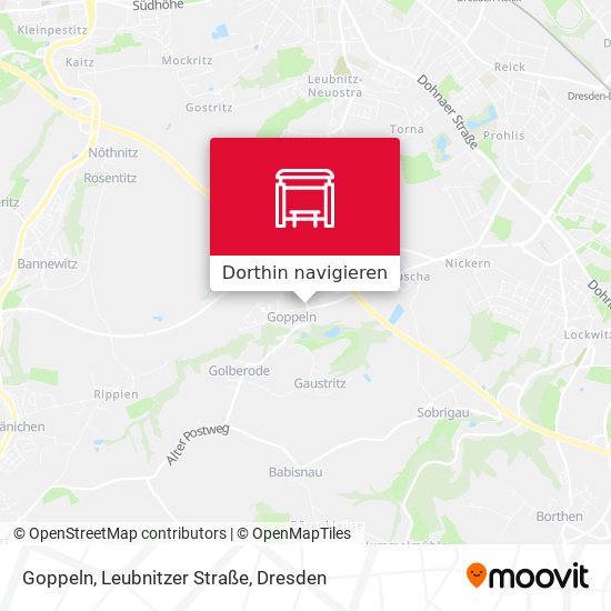 Goppeln, Leubnitzer Straße Karte