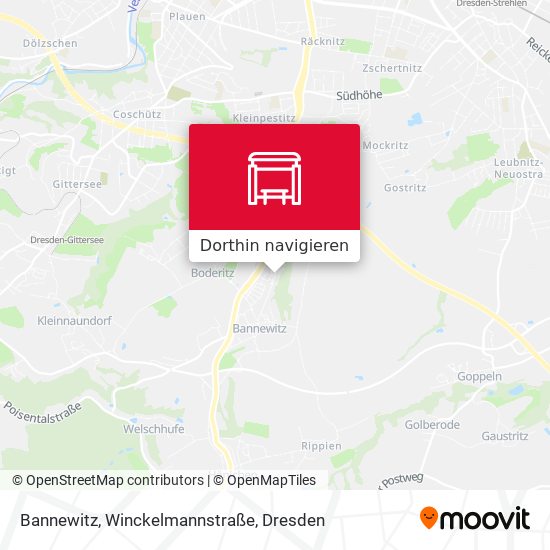 Bannewitz, Winckelmannstraße Karte