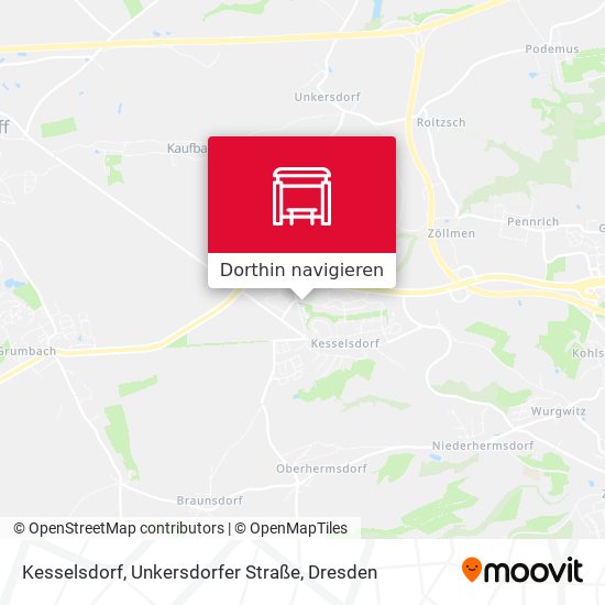 Kesselsdorf, Unkersdorfer Straße Karte