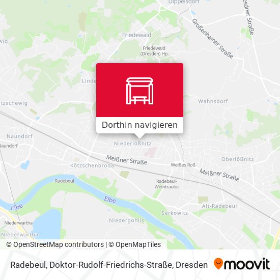 Radebeul, Doktor-Rudolf-Friedrichs-Straße Karte