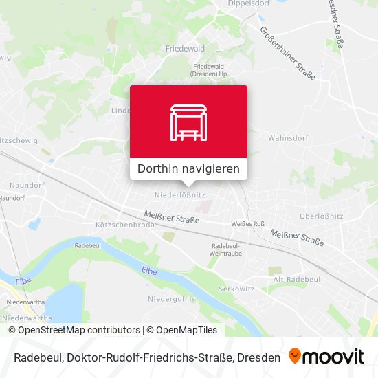 Radebeul, Doktor-Rudolf-Friedrichs-Straße Karte