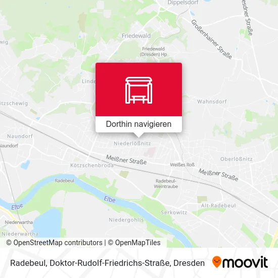 Radebeul, Doktor-Rudolf-Friedrichs-Straße Karte