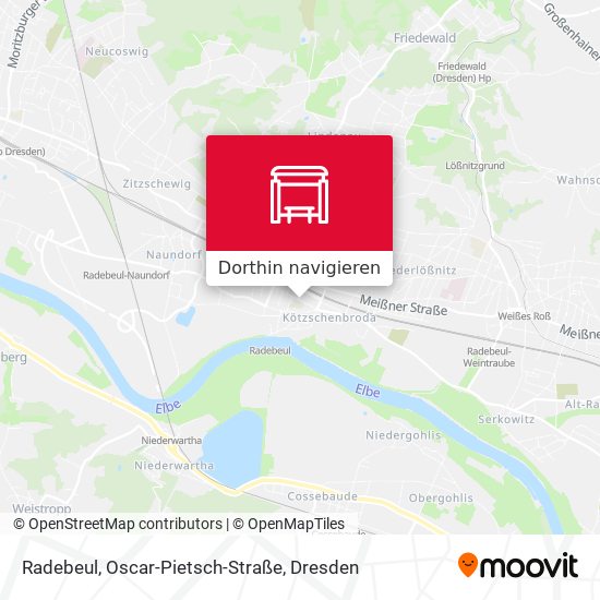 Radebeul, Oscar-Pietsch-Straße Karte