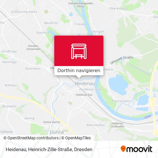 Heidenau, Heinrich-Zille-Straße Karte