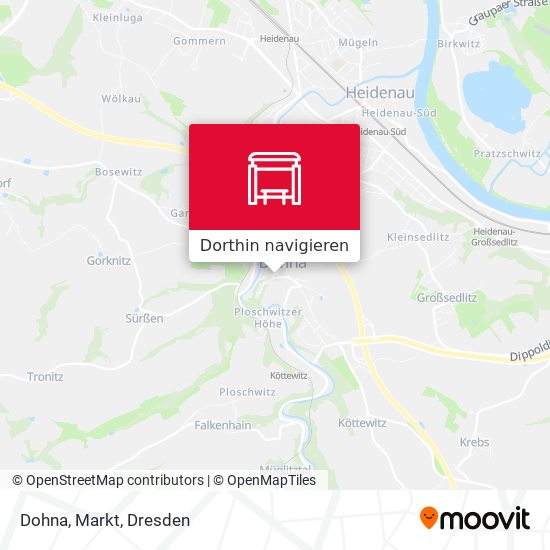 Dohna, Markt Karte