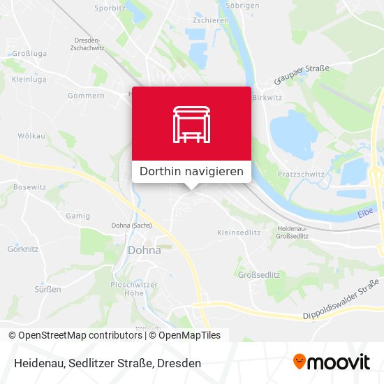 Heidenau, Sedlitzer Straße Karte