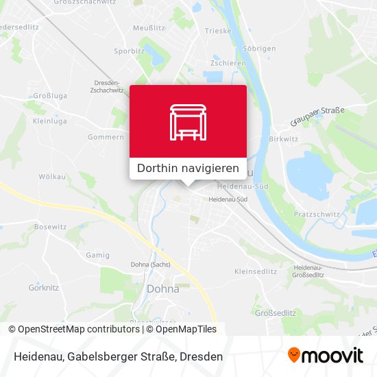 Heidenau, Gabelsberger Straße Karte