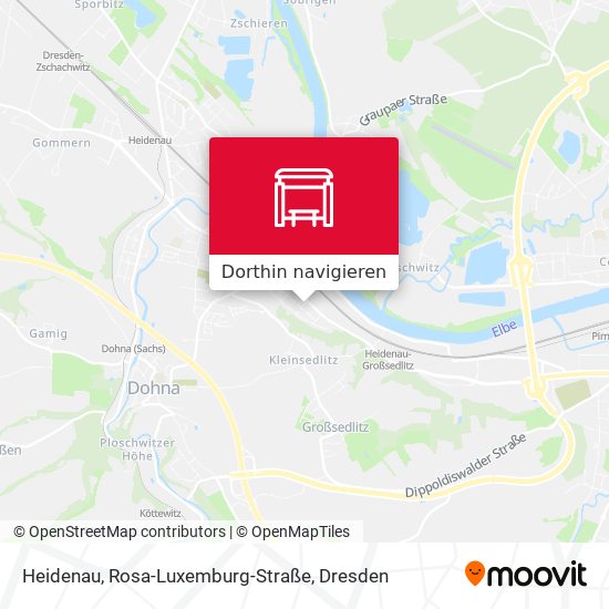 Heidenau, Rosa-Luxemburg-Straße Karte