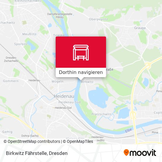 Birkwitz Fährstelle Karte