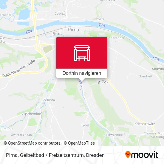 Pirna, Geibeltbad / Freizeitzentrum Karte