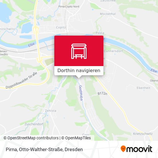 Pirna, Otto-Walther-Straße Karte
