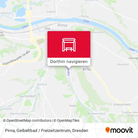 Pirna, Geibeltbad / Freizeitzentrum Karte
