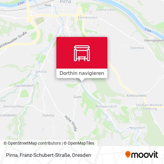 Pirna, Franz-Schubert-Straße Karte