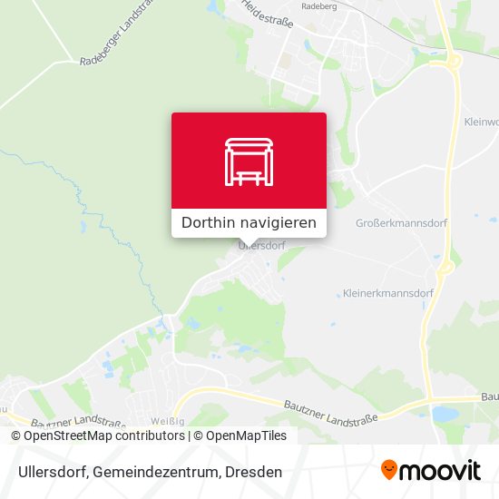 Ullersdorf, Gemeindezentrum Karte