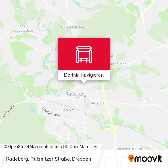 Radeberg, Pulsnitzer Straße Karte