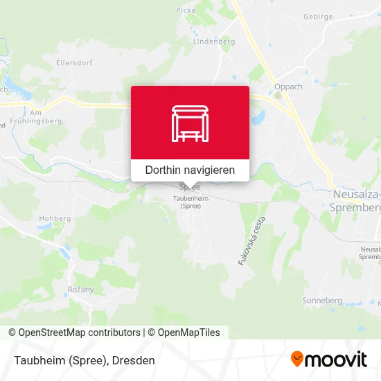 Taubheim (Spree) Karte