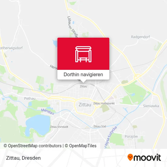 Zittau Karte
