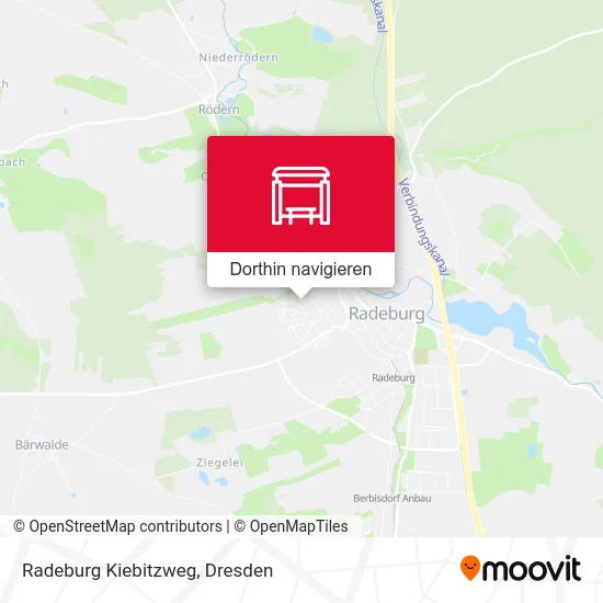 Radeburg Kiebitzweg Karte