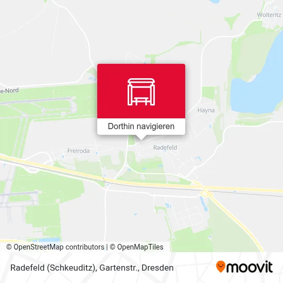 Radefeld (Schkeuditz), Gartenstr. Karte