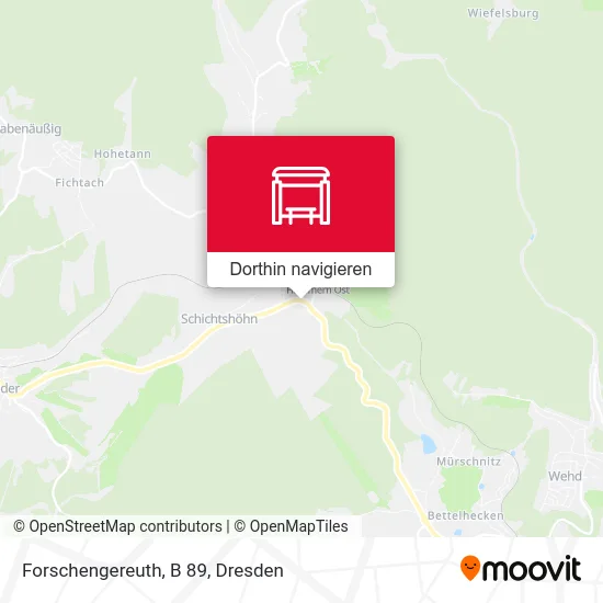 Forschengereuth, B 89 Karte