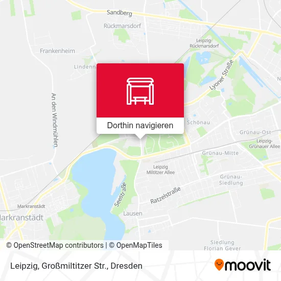 Leipzig, Großmiltitzer Str. Karte