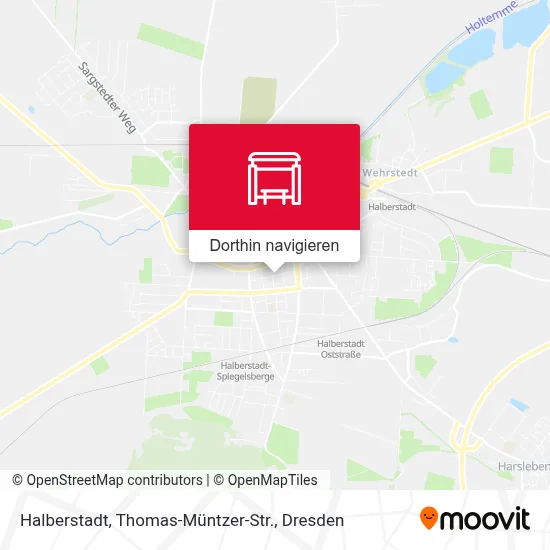 Halberstadt, Thomas-Müntzer-Str. Karte