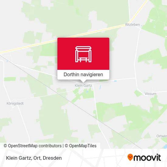 Klein Gartz, Ort Karte