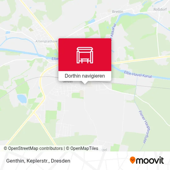 Genthin, Keplerstr. Karte