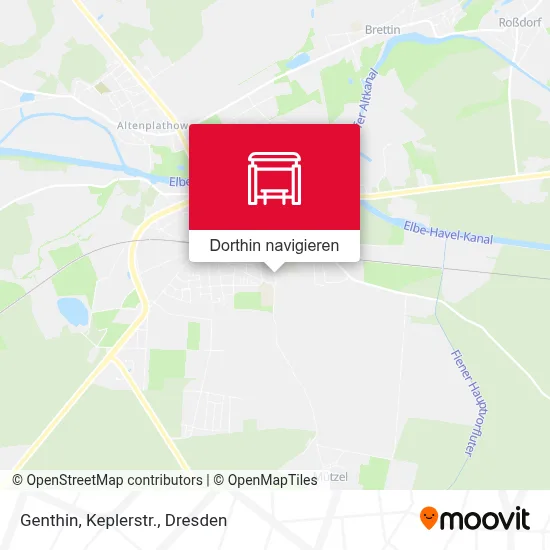 Genthin, Keplerstr. Karte