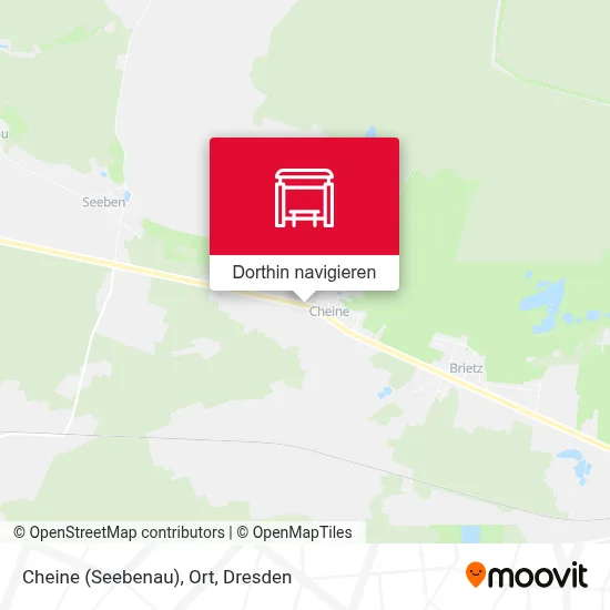 Cheine (Seebenau), Ort Karte